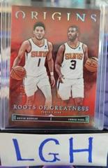 Chris Paul, Devin Booker [Red] #17 Basketball Cards 2022 Panini Origins Roots Of Greatness Prices