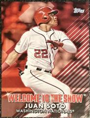 Juan Soto [Red] Baseball Cards 2022 Topps Welcome to the Show Prices