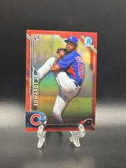 Carl Edwards Jr. [Red Refractor] #46 Baseball Cards 2016 Bowman Chrome Prices