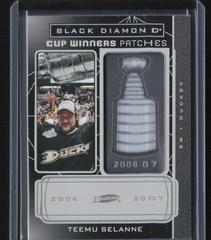 Teemu Selanne #CW-TS Hockey Cards 2022 Upper Deck Black Diamond Cup Winners Patches Prices