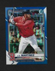 J. D. Martinez [Blue Refractor] #58 Baseball Cards 2021 Bowman Chrome Prices