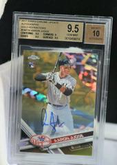 Aaron Judge [Autograph Gold Refractor] #HMT50 Baseball Cards 2017 Topps Chrome Update Prices