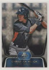 Christian Yelich [Xfractor] Baseball Cards 2012 Bowman Platinum Prospects Prices