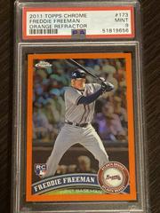 Freddie Freeman [Orange Refractor] Baseball Cards 2011 Topps Chrome Prices
