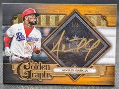Adolis Garcia [Orange] #GG-AG Baseball Cards 2022 Topps Five Star Golden Graphs Autographs Prices