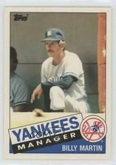 Billy Martin #78T Baseball Cards 1985 Topps Traded Prices