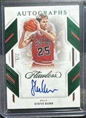 Steve Kerr #14 Basketball Cards 2022 Panini Flawless Autograph Prices