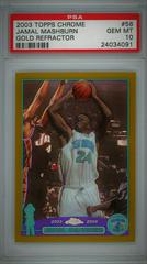 Jamal Mashburn [Gold Refractor] Basketball Cards 2003 Topps Chrome Prices