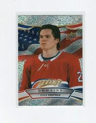 Cole Caufield [Gold] Hockey Cards 2022 Upper Deck MVP Domains Prices