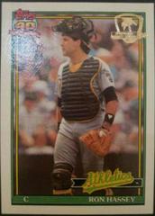 Ron Hassey #327 Baseball Cards 1991 Topps Desert Shield Prices