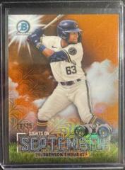 Jackson Chourio [Mega Box Mojo Orange] #SOS-11 Baseball Cards 2023 Bowman Sights on September Prices