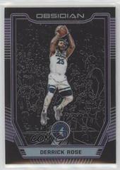 Derrick Rose [Purple] Basketball Cards 2018 Panini Obsidian Prices