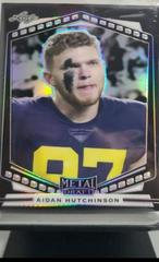 Aidan Hutchinson [Prismatic Silver] Football Cards 2022 Leaf Portrait Metal Draft Prices