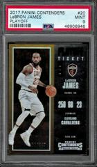 LeBron James [Playoff] #20 Basketball Cards 2017 Panini Contenders Prices