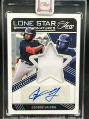 George Valera [Silver] Baseball Cards 2022 Panini Three and Two Lone Star Signatures Prices