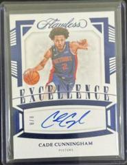Cade Cunningham #1 Basketball Cards 2022 Panini Flawless Excellence Signature Prices