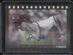 Spencer Strider [Autograph] #72A Baseball Cards 2022 Topps Black and White Prices