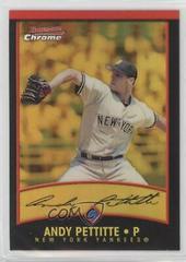 Andy Pettitte [Gold Refractor] #106 Baseball Cards 2001 Bowman Chrome Gold Prices