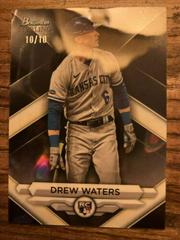 Drew Waters [Black Lava] #BSR-16 Baseball Cards 2023 Bowman Sterling Prices