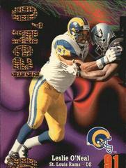 Leslie O'Neal [Super Rave] #104 Football Cards 1998 Skybox Thunder Prices