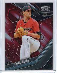Shane Bieber [Red] #12 Baseball Cards 2023 Topps Chrome Black Prices