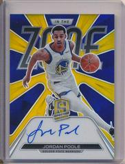 Jordan Poole [Gold] Basketball Cards 2021 Panini Spectra In The Zone Autographs Prices