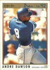 Andre Dawson #45 Baseball Cards 1992 O Pee Chee Premier Prices