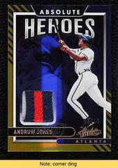 Andruw Jones [Spectrum Gold] #AHM-AJ Baseball Cards 2022 Panini Absolute Heroes Memorabilia Prices