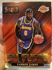 LeBron James [Silver Prizm] #8 Basketball Cards 2021 Panini Select En Fuego Prices