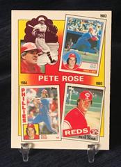 Pete Rose [Pete Embraces Pete Jr.] #83 Baseball Cards 1986 Topps Pete Rose Set Prices