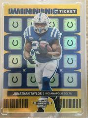 Jonathan Taylor [Gold] Football Cards 2022 Panini Contenders Winning Ticket Prices