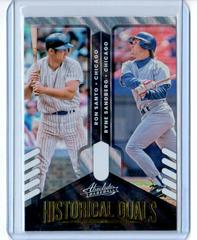 Ron Santo, Ryne Sandberg [Retail Lava] #HD-RR Baseball Cards 2022 Panini Absolute Historical Duals Prices