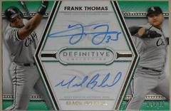 Frank Thomas, Mark Buehrle [Green] #DAC-TBU Baseball Cards 2022 Topps Definitive Dual Autograph Collection Prices