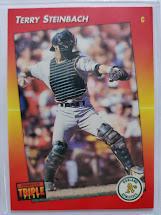 Terry Steinbach #10 Baseball Cards 1992 Panini Donruss Triple Play Prices