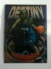 Kevin Garnett #D2 Basketball Cards 1997 Topps Chrome Destiny Prices