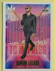 Damian Lillard [Jade] #10 Basketball Cards 2019 Panini Court Kings Dressed to Impress Prices