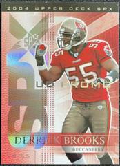 Derrick Brooks Football Cards 2004 Spx Prices