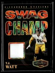 T. J. Watt [Gold] #SC-TJW Football Cards 2023 Panini Plates and Patches Swag Champ Prices