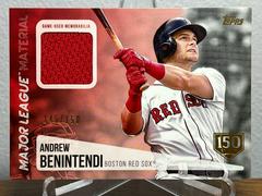 Andrew Benintendi [150th Anniversary] #ABE Baseball Cards 2019 Topps Major League Material Prices