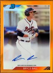 Bryce Ball [Orange Refractor] Baseball Cards 2020 Bowman Heritage Chrome Autographs Prices