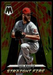 Zack Wheeler #SF-12 Baseball Cards 2022 Panini Mosaic Straight Fire Prices