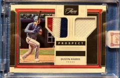 Dustin Harris [Gold] #PDJ-DH Baseball Cards 2022 Panini Three and Two Prospect Dual Jerseys Prices