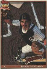 Benny Santiago #760 Baseball Cards 1991 Topps Tiffany Prices