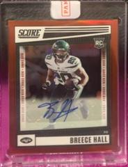 Breece Hall [Signature Red Zone] #SP-330 Football Cards 2022 Panini Chronicles Score Premium Rookies Prices