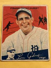 Don Hurst #80 Baseball Cards 1934 World Wide Gum Prices