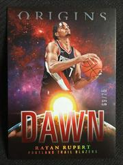 Rayan Rupert [Red] #3 Basketball Cards 2023 Panini Origins Dawn Prices