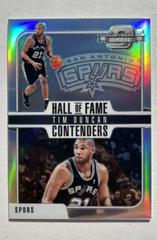 Tim Duncan Basketball Cards 2018 Panini Contenders Optic Hall of Fame Contenders Prices