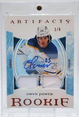 Owen Power [Material Autograph Gold] Hockey Cards 2022 Upper Deck Artifacts Prices