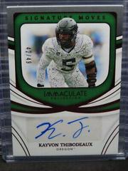 Kayvon Thibodeaux #SM-KTH Football Cards 2022 Panini Immaculate Collegiate Signature Moves Prices