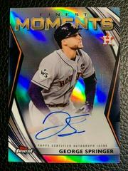 George Springer #FMA-GS Baseball Cards 2021 Topps Finest Moments Autographs Prices